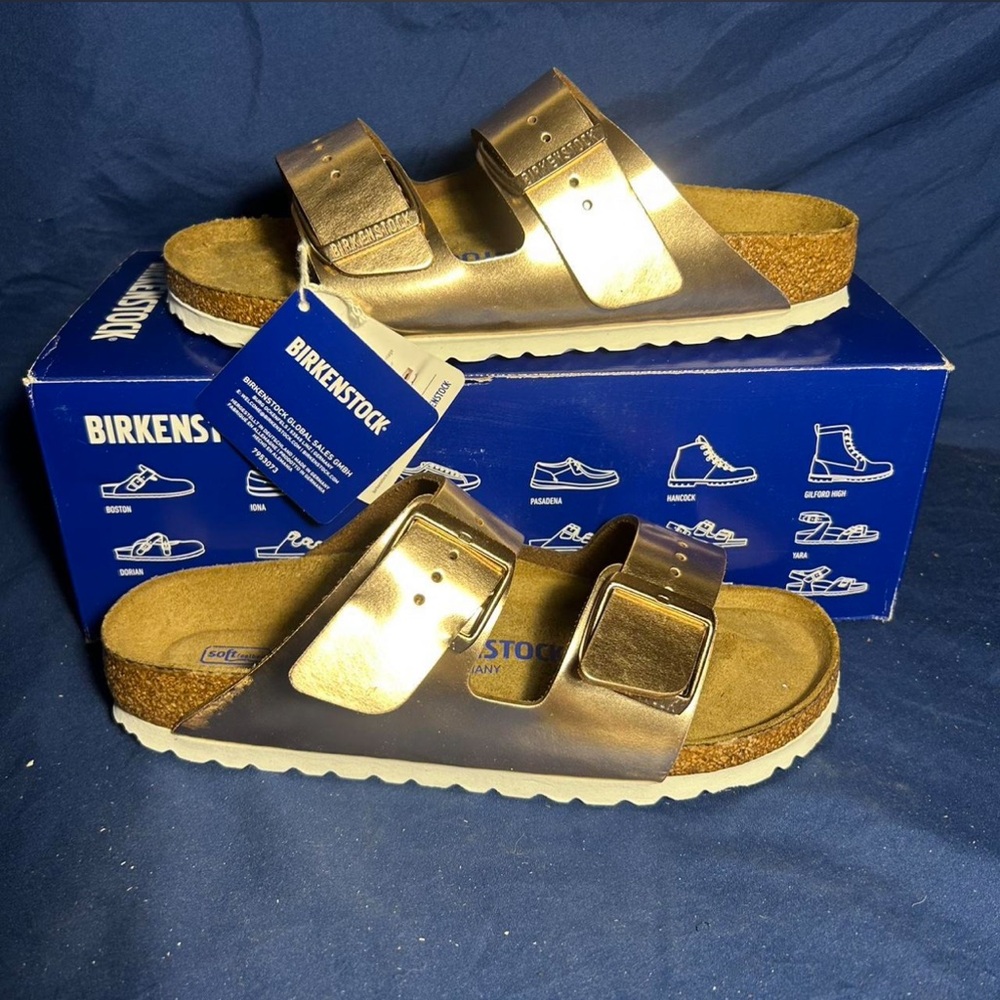 Birkenstock- Arizona BS, Metallic copper, 6 women